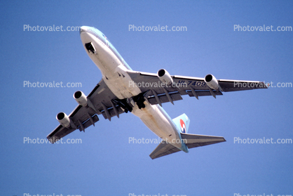 HL7409, Boeing 747-4B5, 747-400 series, taking-off, PW4056, PW4000