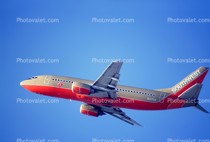 N637SW, Boeing 737-3H4, Southwest Airlines SWA, (SFO), 737-300 series, CFM56-3B1, CFM56