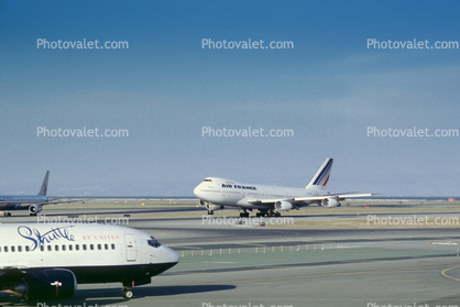 F-GCBB, Boeing 747-228BM, San Francisco International Airport, (SFO), Air France AFR, 747-200 series, CF6-50E2, CF6