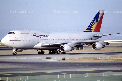 N754PR, Boeing 747-469, Philippine Airlines PAL, (SFO), CF6, 747-400 series, CF6-80C2B1F