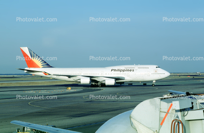 N754PR, Boeing 747-469, Philippine Airlines PAL, (SFO), CF6, 747-400 series, CF6-80C2B1F