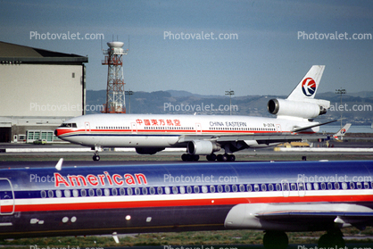 B-2174, San Francisco International Airport (SFO), McDonnell Douglas, MD-11, China Eastern Airlines CES, CF6-80C2D1F, CF6