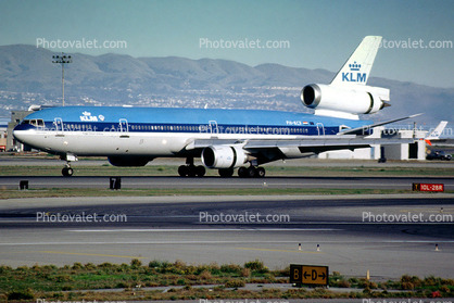 McDonnell Douglas MD-11P, PH-KCF, (SFO), KLM Airlines, CF6-80C2D1F, CF6, Annie Romein