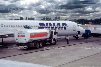 fuel tanker, esso, Douglas DC-9, Jorge Newbery Airport, Argentina, Ground Equipment