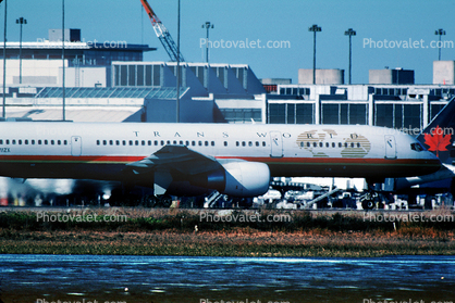 N711ZX, Trans World Airlines TWA, Boeing 757-231, (SFO), PW2037, PW2000, January 2000
