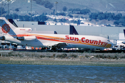 N283SC, Sun Country Airlines, Boeing 727-225, JT8D-15, JT8D, San Francisco International Airport (SFO), 727-200 series