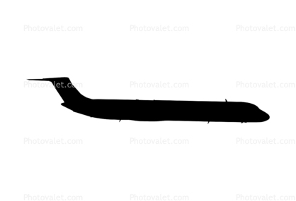 McDonnell Douglas MD-82 Silhouette, shape, logo