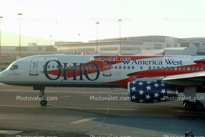 N905AW, "City of Columbus" Ohio, America West Airlines AWE, Boeing 757-2S7, RB211-535 E4, RB211