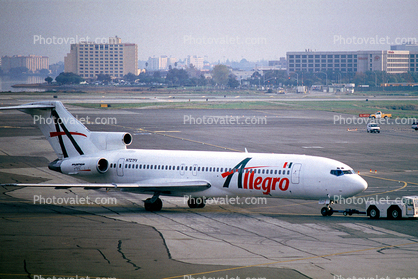 N727FV, Allegro Airlines, Boeing 727-221RE, San Francisco International Airport (SFO), JT8D, 727-200 series