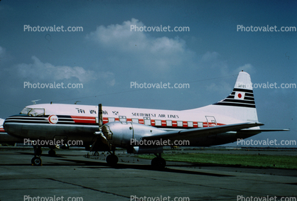 JA5125, Southwest Air Lines, Convair CV-240-3, 240, R-2800