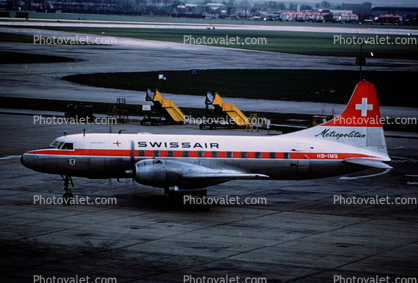HB-IMQ, SwissAir, Convair CV-340-68 Metropolitan, 340, R-2800, 1950s