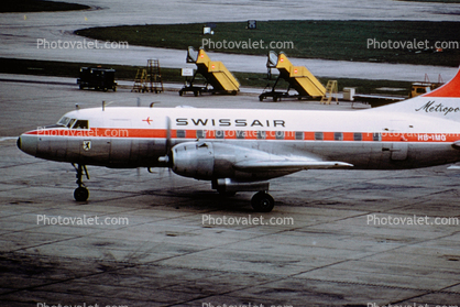 SwissAir, HB-IMQ, Convair CV-340-68 Metropolitan, R-2800, 1950s