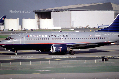 N382UA, United Shuttle, Boeing 737, San Francisco International Airport (SFO)