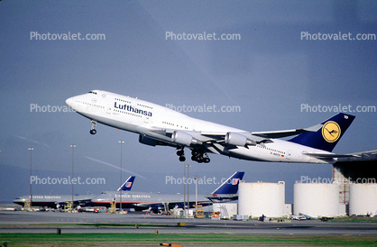 D-ABTD, Boeing 747-430, (SFO), Lufthansa, CF6, CF6-80C2B1F