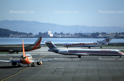 American Airlines AAL, Boeing 727, San Francisco International Airport (SFO)