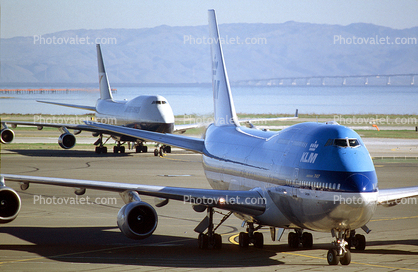 PH-BUP, Boeing 747-206B, CF6-50E2, CF6, (SFO), KLM Airlines 747-200 series