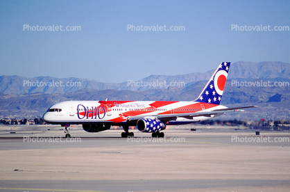 America West Airlines AWE, N905AW, "City of Columbus" Ohio, Boeing 757-2S7, RB211-535 E4, RB211