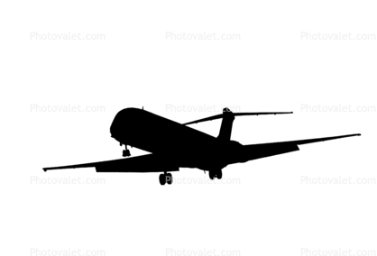 McDonnell Douglas, DC-9 silhouette, logo, shape