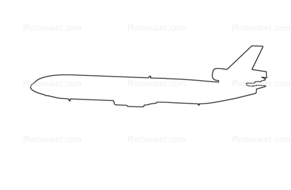 McDonnell Douglas, MD-11 Outline, Line Drawing