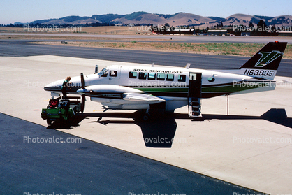 N63995, Beech C-99, Wings West Airlines, PT6A-36, PT6A