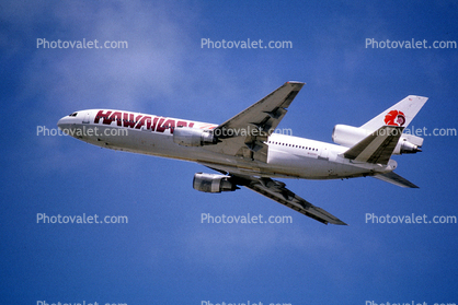 N12061, Hawaiian Air HAL, Douglas DC-10-30, San Francisco International Airport (SFO), CF6-50C2V, CF6