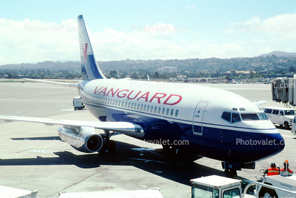 N120NJ, Boeing 737-2T5, Vanguard Airlines, 737-200 series, San Francisco International Airport (SFO)