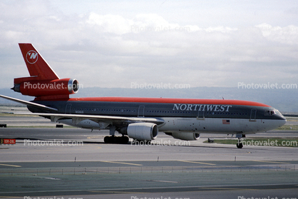 N159US, Douglas DC-10-40, San Francisco International Airport (SFO), Northwest Airlines NWA