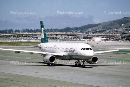 N292MX, Mexicana, Airbus A320-231, San Francisco International Airport (SFO), V2500-A1, V2500