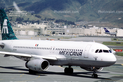 N292MX, Mexicana, Airbus A320-231, San Francisco International Airport (SFO), V2500-A1, V2500