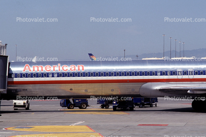 N555AN, American Airlines AAL, McDonnell Douglas MD-82, JT8D-217C, JT8D