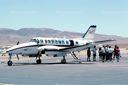 N191AV, Air Vegas Airlines, Beech C-99, PT6A, Henderson Executive Airport, Las Vegas