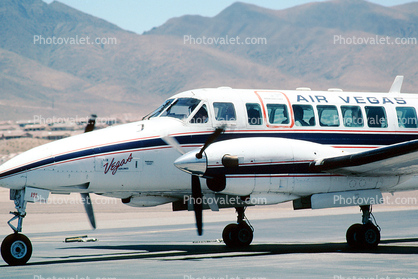 N191AV, Air Vegas, Air Vegas Airlines, Beech C-99, PT6A, Henderson Executive Airport, Las Vegas