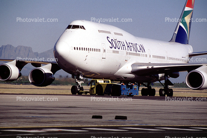747-400, South African Airways SAA, Cape Town, South Africa