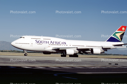 747-400, South African Airways SAA, Cape Town, South Africa