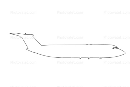 YR-BCA, BAC One-Eleven 424EU, outline, line drawing, shape