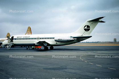 N9104, West Coast Airlines, McDonnell Douglas DC-9-14, JT8D