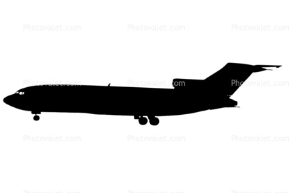 Boeing 727-173C silhouette, logo, shape, 727-100 series