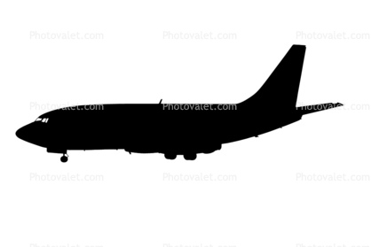 Boeing 737-130 silhouette, JT8D, 737-100 series, logo, shape