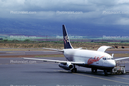 N802AL, Boeing 737-2S5C, 737-200, series, Aloha Airlines AAH, Maui
