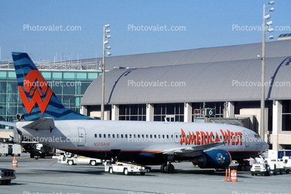 N173AW, Boeing 737-33A, America West Airlines AWE, 737-300 series, CFM-56, CFM56-3B2, CFM56