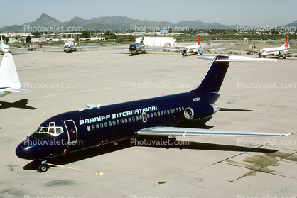 N931EA, Douglas DC-9-14, Braniff International, JT8D-7B, JT8D, Marana Arizona