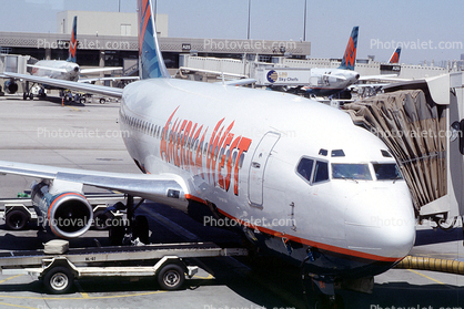 N184AW, Boeing 737-277, America West Airlines AWE, 737-200 series, JT8D-15(HK3), JT8D