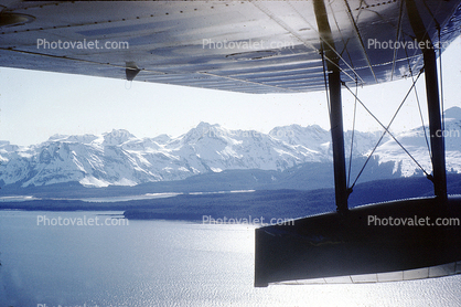 Mountain Range, wing, Alaska Airlines ASA