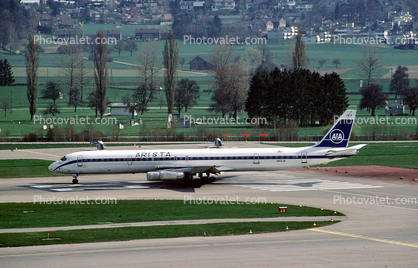 N950JW, AIA Arista International Airlines, Douglas DC-8-63CF, April 1984, JT3D-7, JT3D