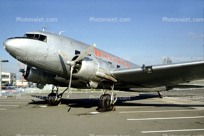 N33644, Douglas DC-3A, Western Airlines WAL