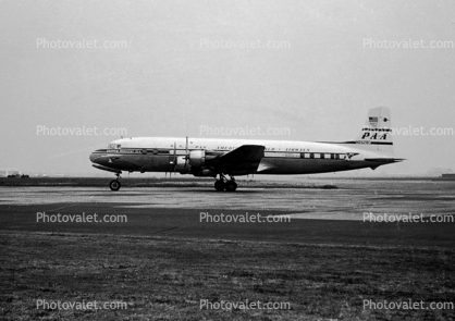 N6528C, Pan American Airways PAA, Douglas DC-6B Liftmaster, R-2800, 1950s