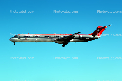 N314RC, Northwest Airlines NWA, McDonnell Douglas MD-82, JT8D-217C, JT8D