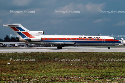 HI-612CA, Dominicana, Boeing 727-2B7, JT8D, JT8D-7B, 727-200 series