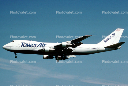 N603FF, Tower Air, Boeing 747-130, JT9D-7A, JT9D