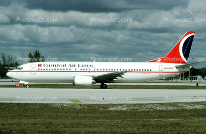 N407KW, Boeing 737-4Q8, Carnival Air Lines CAA, CFM56, 737-400 series, CFM56-3C1